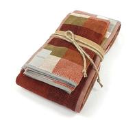 Fazzini coppia spugna CROMATISMI var. 6 burgundy/zucca