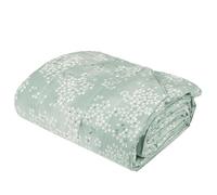 Fazzini copriletto quilt da una piazza e mezza in Puro Percalle di Cotone con imbottitura peso primaverile autunnale art. Kimono (Gray Green 233)