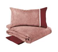 Fazzini copripiumino Percalle Galuchat Burgundy 66 matrimoniale (sacco cm.250x260 + 2 federe 50x80 + 1 lenzuolo con angolo 180x200x30)