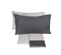 Fazzini DIALOGO Completo lenzuola-2 piazze-GRIGIO BETULLA+PIOMBO