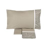 Fazzini GALUCHAT Completo lenzuola-2 piazze-SASSO