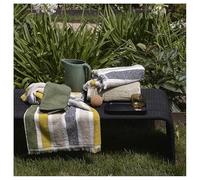 Fazzini GRADAZIONI Coppia ospite e Asciugamano - Taglia: 38x50 + 50x110,Colore: GRACOPP - Verde/OCRA