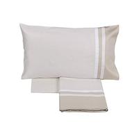 Fazzini KUBRIC 60 Completo Lenzuola -2 piazze-Bianco Seta/Torrone