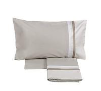 Fazzini KUBRIC 60 Completo Lenzuola - 2 piazze-Grigio/Avorio