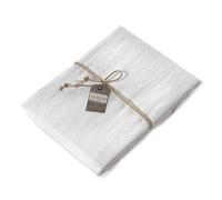 Fazzini Lenzuolo con Angoli Matrimoniale 180x200x30 in Raso Satin 300 TC di Puro Cotone Tinta Unita - TRECENTO col.A Bianco