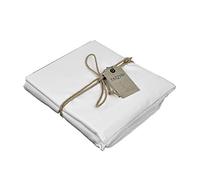 Fazzini Lenzuolo di sopra Maxi Matrimoniale 260x295 in Raso Satin 300 TC di Puro Cotone Tinta Unita - TRECENTO col.A Bianco