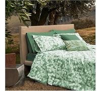 Fazzini lenzuolo flanella matrimoniale Lunaria verde