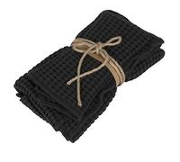 Fazzini Nettare - Coppia Asciugamani Bagno Viso e Bidet. 100% Puro Cotone. Nero