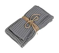 Fazzini Nettare - Coppia Asciugamani Bagno Viso e Bidet. 100% Puro Cotone. Piombo