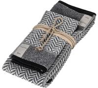 FAZZINI SET 2 ASCIUGAMANI VISO E OSPITE IN SPUGNA 100% COTONE - CHEVRON