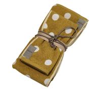 FAZZINI SET 2 ASCIUGAMANI VISO E OSPITE IN SPUGNA 100% COTONE - POIS