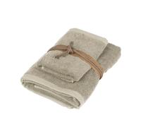FAZZINI SET 2 ASCIUGAMANI VISO + OSPITE IN SPUGNA 100% COTONE - SQUARE
