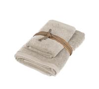 FAZZINI SET 2 ASCIUGAMANI VISO + OSPITE IN SPUGNA 100% COTONE - SQUARE