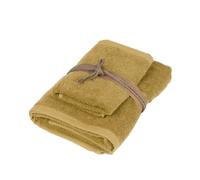 FAZZINI SET 2 ASCIUGAMANI VISO + OSPITE IN SPUGNA 100% COTONE - SQUARE
