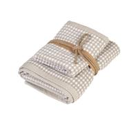 FAZZINI SET 2 ASCIUGAMANI VISO + OSPITE IN SPUGNA 100% COTONE - SQUARE BICOLORE
