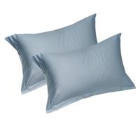FAZZINI SET 2 FEDERE PER GUANCIALI 52 X 82 CM IN RASO 100% COTONE - TRECENTO