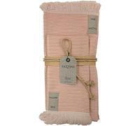 Fazzini Set asciugamano cm.49 x 114 con frange + ospite 37x54 comprese frange STRIPES spugna tinto filo ARANCIO