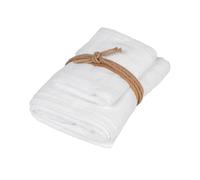 Fazzini Square Coppia ospite e Asciugamano - Colore: SQUCOPP - Bianco