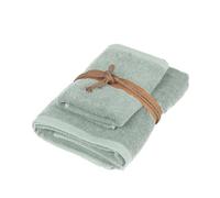 Fazzini Square Coppia ospite e Asciugamano - Colore: SQUCOPP - Verde EUCALIPTO