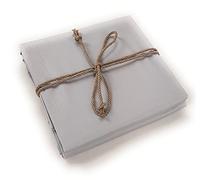 Fazzini TRECENTO Lenzuolo con Angoli - Taglia: 2 piazze,Colore: TRELEAM-268 - Grigio Perla