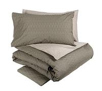 Fazzini TWEED Completo copripiumino -2 piazze-VERDE/CANYON