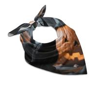 Fazzoletti multiuso, foulard da testa, bandane quadrate a forma di nave fantasma maliziosa per donne e uomini, Halloween