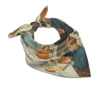 Fazzoletti multiuso, foulard da testa, bandane quadrate a forma di nave fantasma maliziosa per donne e uomini, Halloween