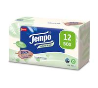 Fazzoletti Pacchetti Di Carta Natural & Soft, 4 Veli, Resistente in Lavatrice,