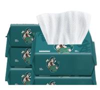 Fazzoletti per il viso monouso, confezione da 6, 20 x 20 fazzoletti asciutti, 100% cotone, salviette naturali e biodegradabili per la bellezza, salviette umide e asciutte, ideali per tutti i tipi di