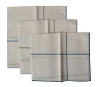 Fazzoletti PEROFIL confezione 3 pezzi cm.45x45 orlo rulè puro cotone articolo V
