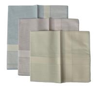 Fazzoletti PEROFIL confezione 3 pezzi cm.45x45 orlo rulè puro cotone articolo V