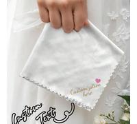 Fazzoletto personalizzato e personalizzato "Mantieni la calma" per il giorno del matrimonio, regalo per il padre/la madre della sposa o dello sposo, presente per la festa della sposa, testimone, damig
