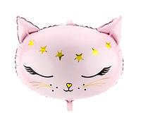 FB47 - Palloncino a tema gatto, 48 x 36 cm Rosa