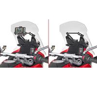 Supporto GPS Per Moto Moto Guzzi Stelvio 1200 8V NTX (2008-2017), In Metallo Davanti Al Cruscotto