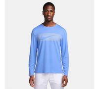 FB8552-450 Nike Miler Flash Maglia da Corsa a Maniche Lunghe Uomo Blu Sport R...