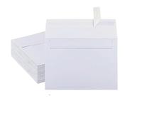 FBANULPEX Biglietti d'invito per feste di matrimonio, Buste di carta adesive multicolori da 20 pezzi for inviti e biglietti di auguri(White)