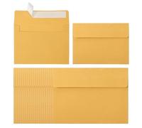 FBANULPEX Biglietti d'invito per feste di matrimonio, Buste di carta multicolori autosigillanti da 20 pezzi for inviti e biglietti di auguri di matrimonio(Lemon Yellow)
