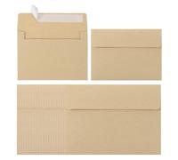 FBANULPEX Biglietti d'invito per feste di matrimonio, Buste for inviti A2 autosigillanti Multicolori 20 pezzi(Brown)