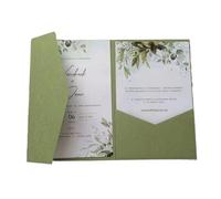 FBANULPEX Biglietti d'invito per feste di matrimonio, Buste pieghevoli tascabili for invito a nozze da 20 pezzi in carta opaca multicolore(Color1)