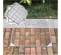 FBANULPEX Coperchio per tombino Pesante e Invisibile, Chiusino Invisibile da Incasso e Telaio in Acciaio Inossidabile for Fossa settica, Dimensioni Multiple(5cm,70 * 70cm/27.6 * 27.6in)