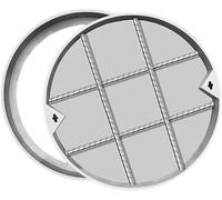 FBANULPEX Coperchio per tombino Pesante e Invisibile, Chiusino Invisibile da Incasso for Fossa settica in Acciaio Inossidabile di Varie Dimensioni(70 * 70cm/27.6 * 27.6in)