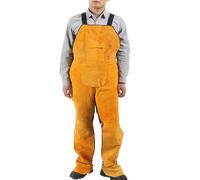 FBANULPEX Grembiule da Saldatura per impieghi gravosi, Grembiule da Officina for Saldatura e falegnameria in Pelle, Giallo, Taglie L XL XXL(XL)