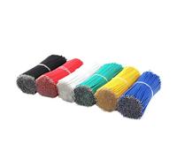FBANULPEX Kit cavi jumper per breadboard, Filo di rame stagnato PVC UL1007 20-26AWG multicolore 10-50 cm confezione da 50(WHITE 50pcs,50CM-UL1007 26 AWG)