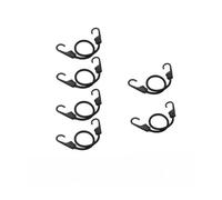 FBANULPEX Mini Martello in Gomma Antiscivolo, 2/4/6 Pezzi di Corda Elastica con Gancio, Corda Elastica, Cinghia di carico for Moto, Strumento di Fissaggio Elastico, Presa Elastica(60cm Black 6pcs)