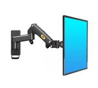 FBANULPEX Mobile TV girevole e regolabile in altezza, Supporto for montaggio TV for TV da 17-35 pollici, telescopico, regolazione dell'angolazione, carico di 22 libbre