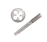 FBANULPEX Set di Maschi e filiere metriche Filiera for Filettatura Tonda, Set di Maschi e filiere for Mano Sinistra(M6x0.75)