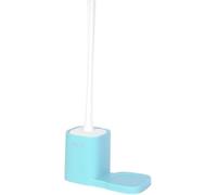 FBANULPEX Spazzola di Gomma per cessi, scopino for WC, scopino for WC Domestico Manico Lungo Pelo Morbido(Light Blue)