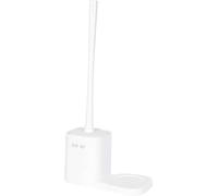 FBANULPEX Spazzola di Gomma per cessi, scopino for WC, scopino for WC Domestico Manico Lungo Pelo Morbido(White)