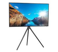 FBANULPEX Supporto girevole universale per TV, Supporto TV in lega di alluminio nero for TV da 45-65 pollici Supporto girevole regolabile con base for treppiede