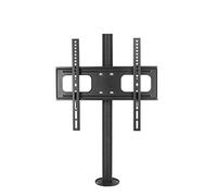 FBANULPEX Supporto universale da pavimento per TV, Base da pavimento for parete divisoria con supporto TV girevole a 360 gradi for TV da 32-55 pollici nera